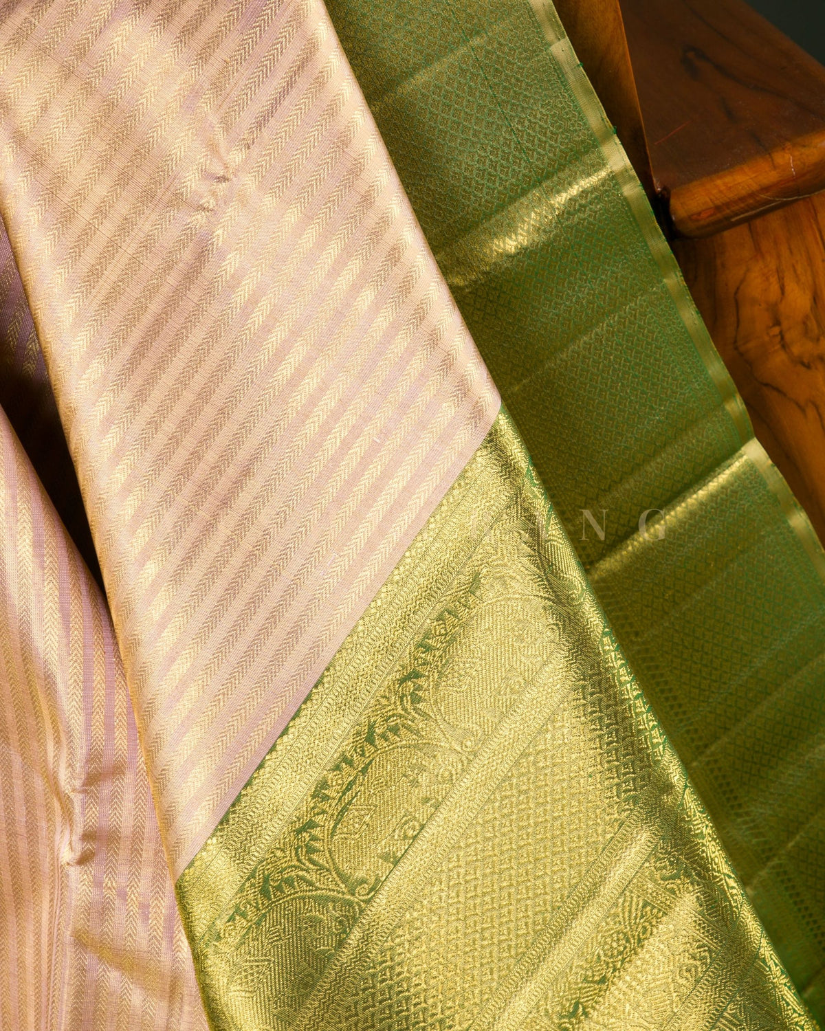 Vishitrang Baby Pink Tissue Kanjivaram Silk Sari KR-26-017