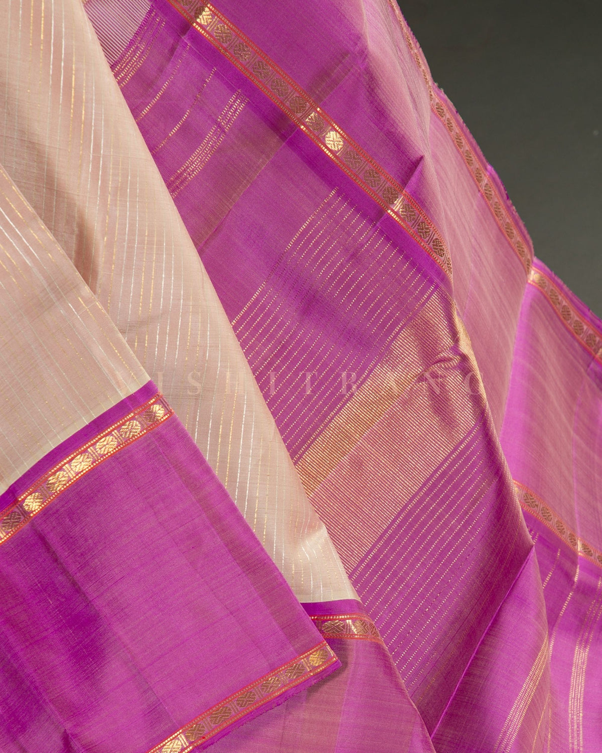 Vishitrang Ivory Kanjivaram Silk Sari NT-26-005