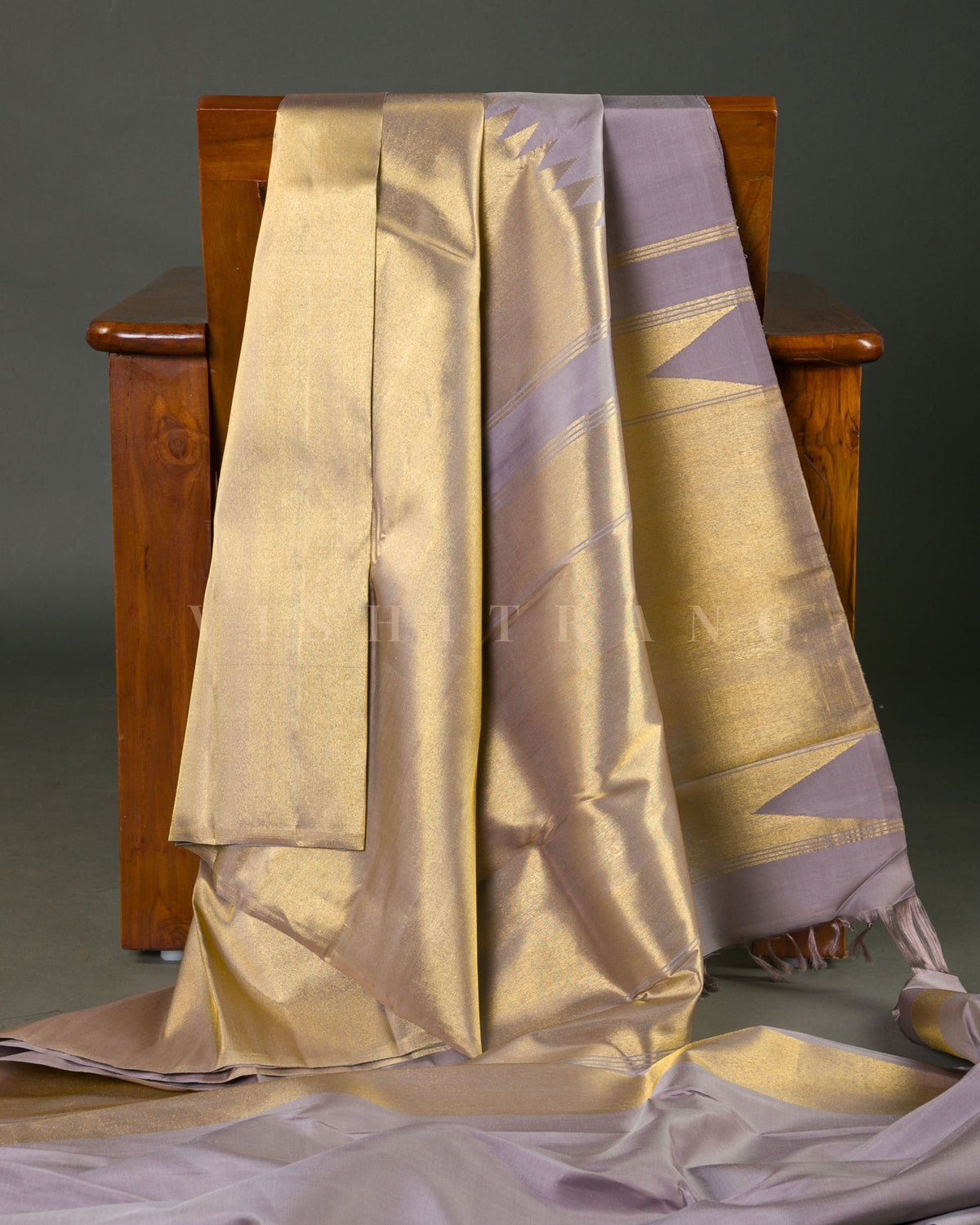 Vishitrang Lavender Kanjivaram Silk Sari EK-26-002