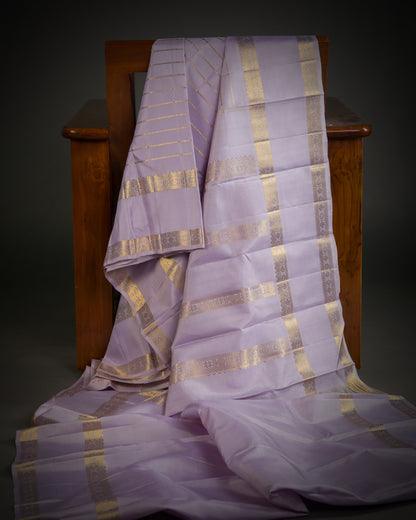 Vishitrang Lavender Kanjivaram Silk Sari ML-26-004