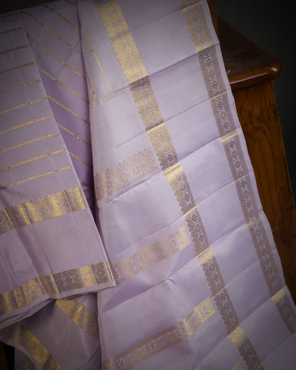 Vishitrang Lavender Kanjivaram Silk Sari ML-26-004