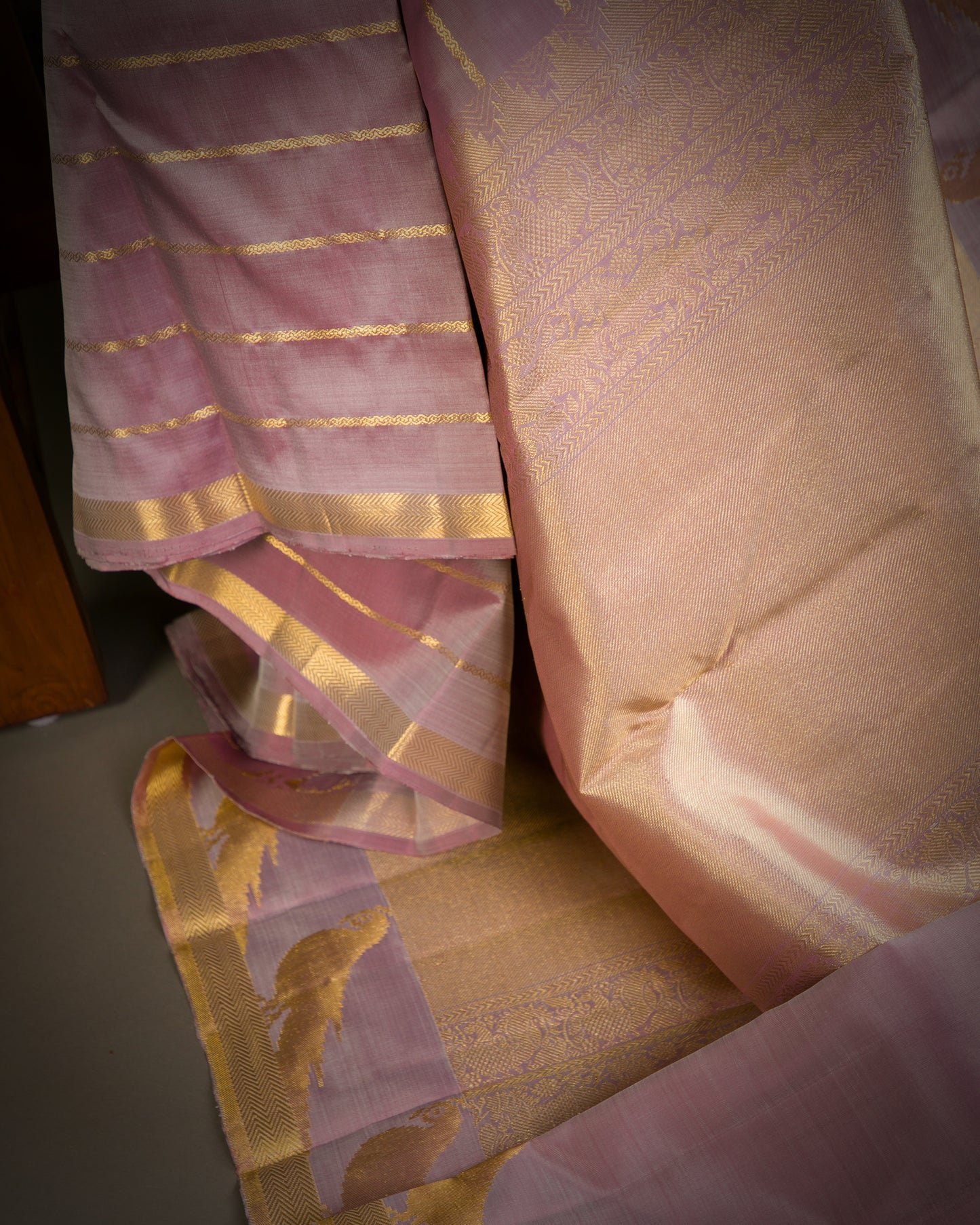 Vishitrang Lavender Kanjivaram Silk Sari ML-26-007
