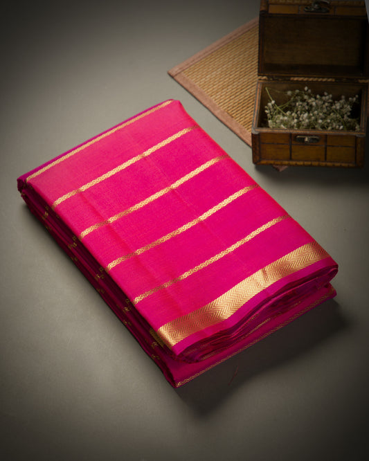 Vishitrang Pink Kanjivaram Silk Sari ML-26-008