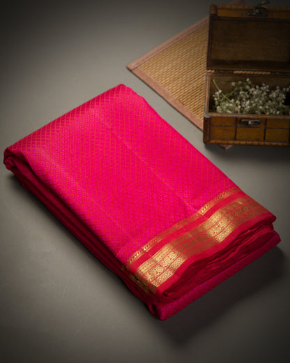Vishitrang Red Kanjivaram Silk Sari NT-26-004