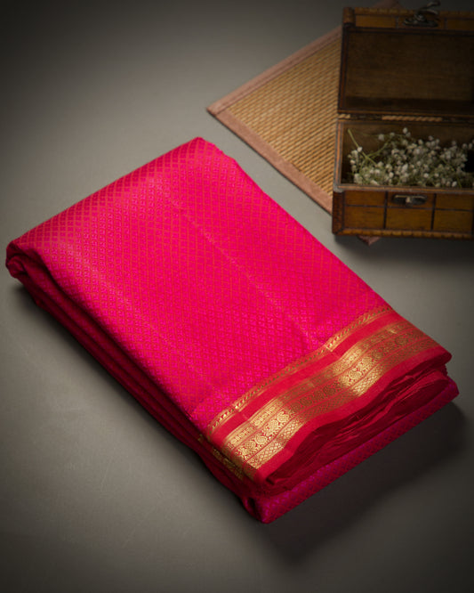Vishitrang Red Kanjivaram Silk Sari NT-26-004
