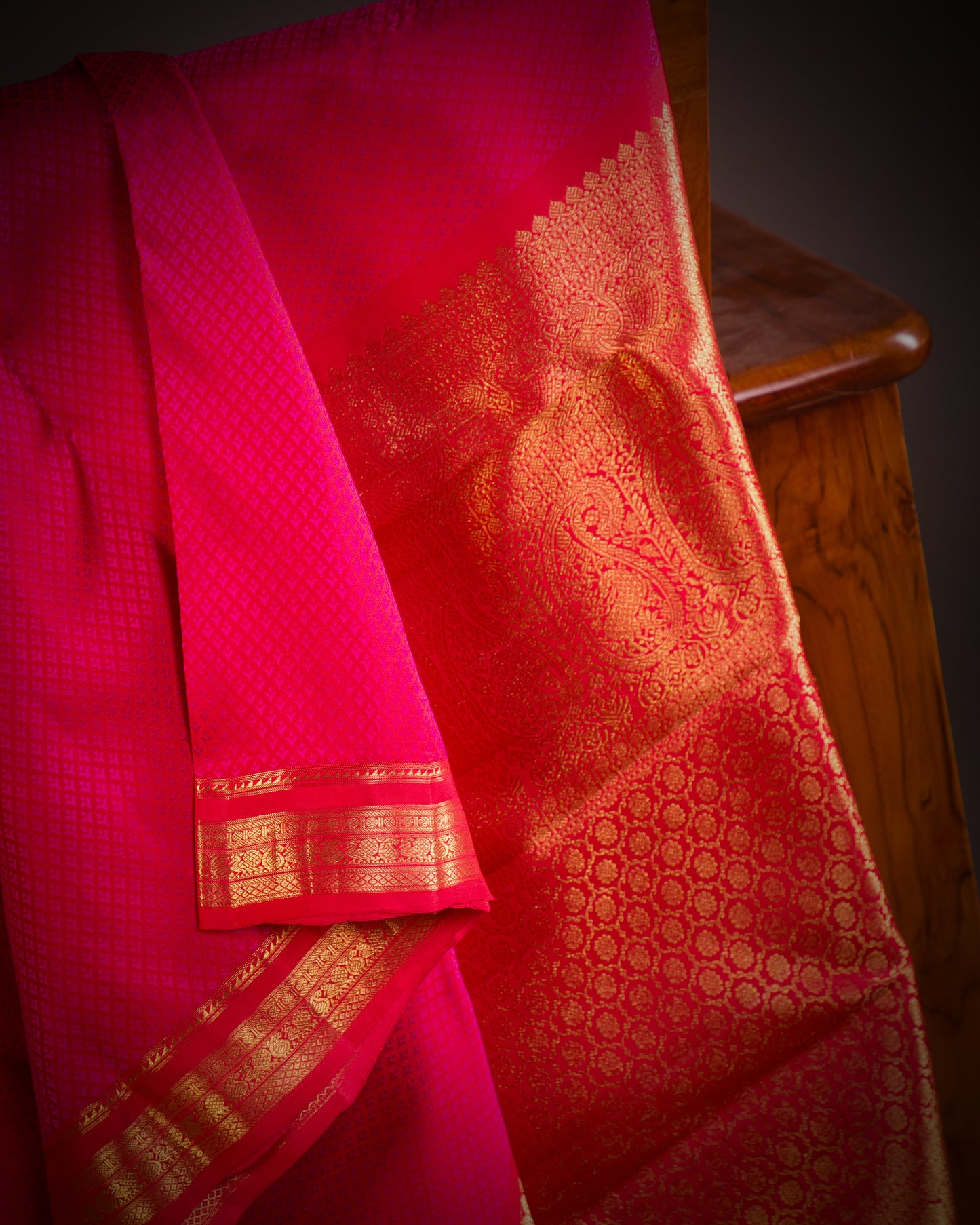 Vishitrang Red Kanjivaram Silk Sari NT-26-004