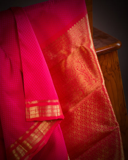Vishitrang Red Kanjivaram Silk Sari NT-26-004
